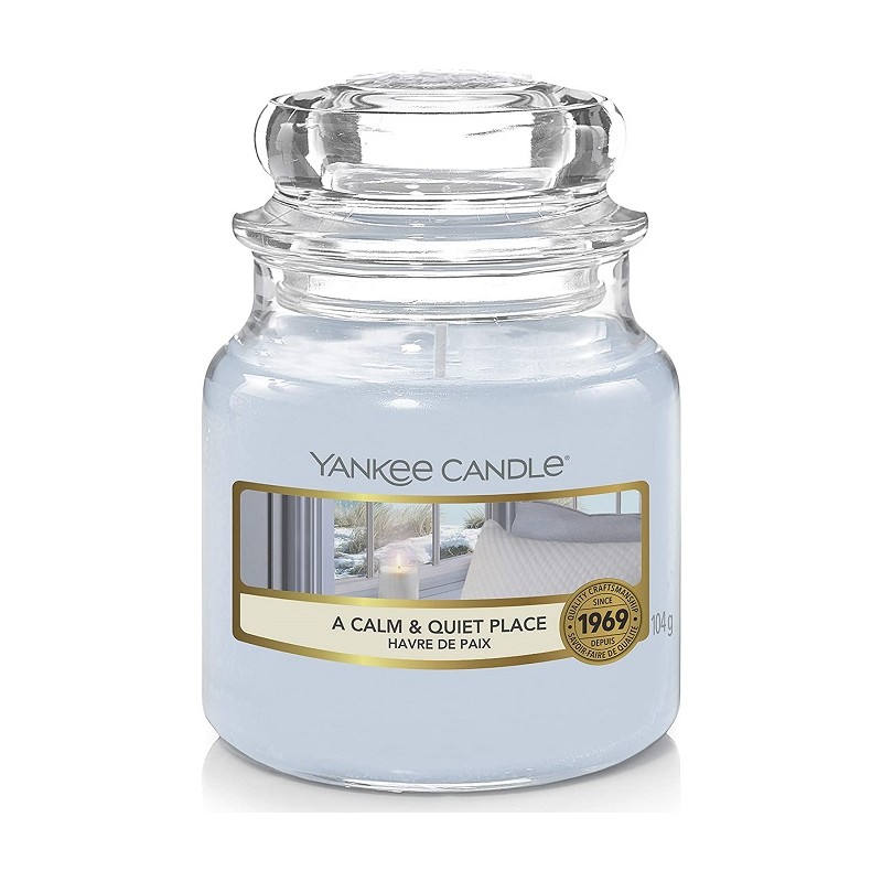 Candela profumata giara piccola a calm and quiet place Yankee Candle