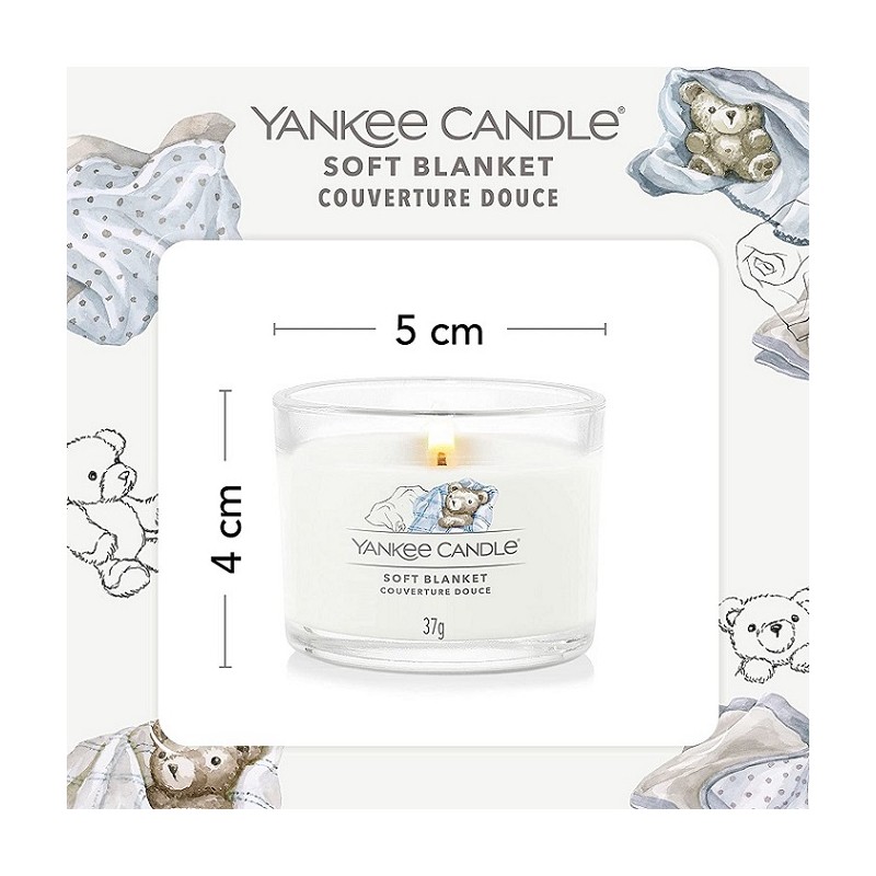 YANKEE CANDLE - SOFT BLANKET Candelina sampler - Idea Casa Più