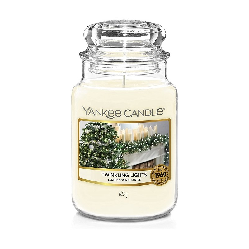 YANKEE CANDLE - GIARA GRANDE 2 STOPPINI TWINKLING LIGHTS XMAS