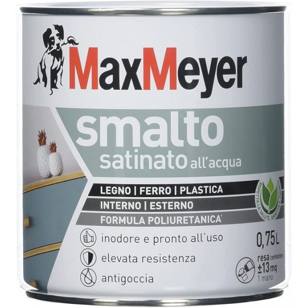 Smalto pittura king maiolica bianco gr.100 ferro legno muro