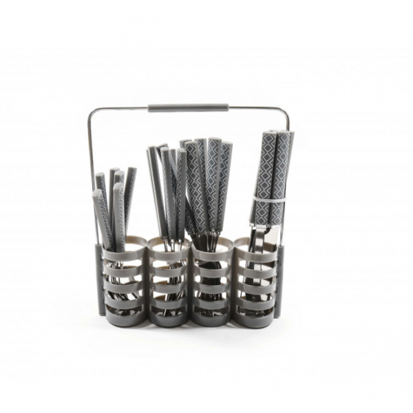 Set 6 coltelli in acciaio inox italicus kaimano nero