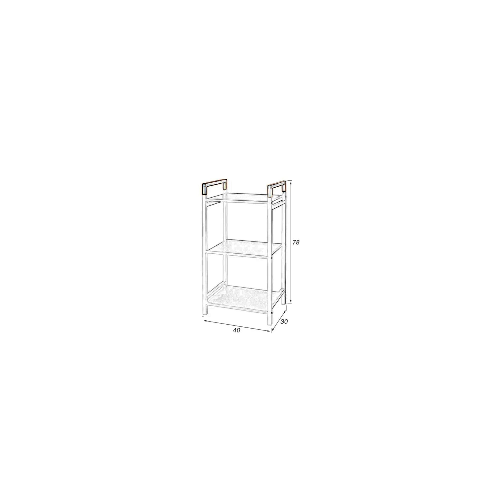 VidaXL Scaffale per bagno con 3 ripiani argento 53x28x169 cm Accessori bagno  da appoggio 