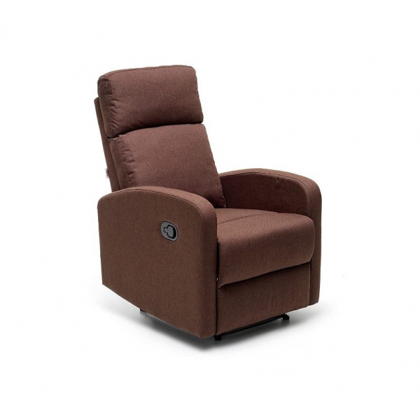 Poltrona Con Recliner Manuale Mirella Marrone 90x68x107cm