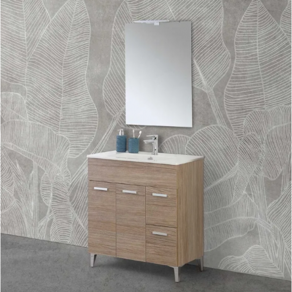 Armadio bagno 40 cm - Feridras - Bianco - Brico Casa