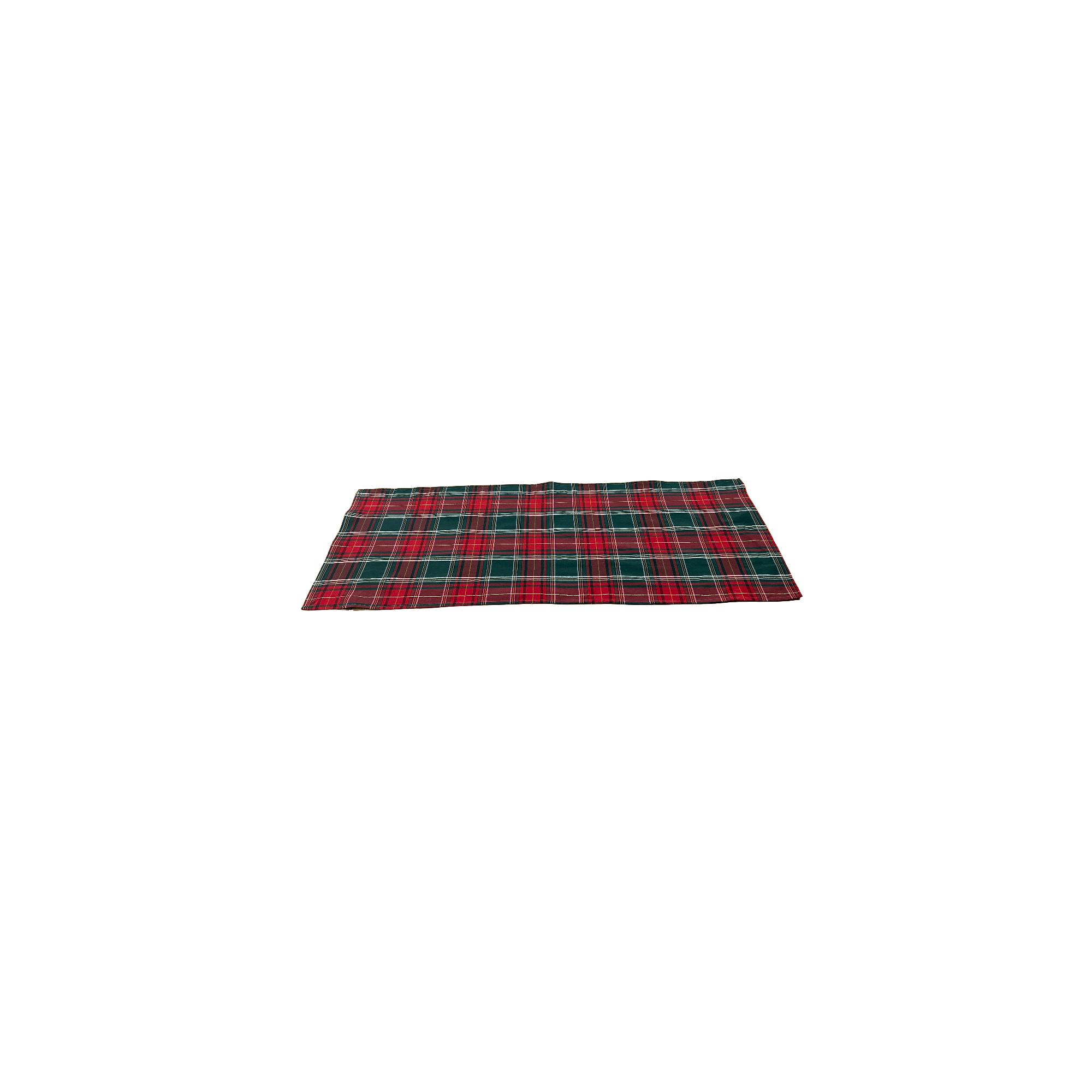 Tovaglia Rettangolare Tartan Scozzese Rosso Lurex Oro - Arredo per