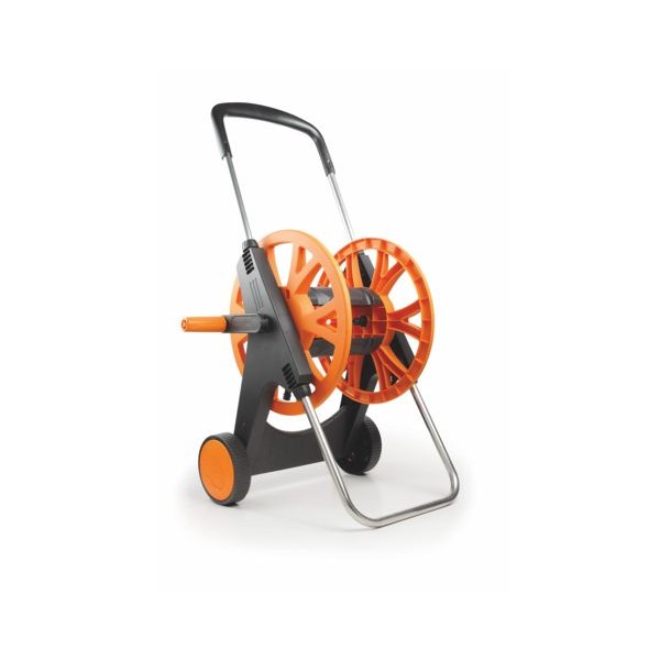 Carrello avvolgitubo rapid 50 abs acciaio tubo acqua irrigazione  giardinaggio