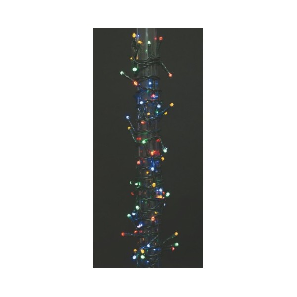 LUCI DI NATALE 50 NANO LED MULTICOLOR A BATTERIA USO INTERNO in