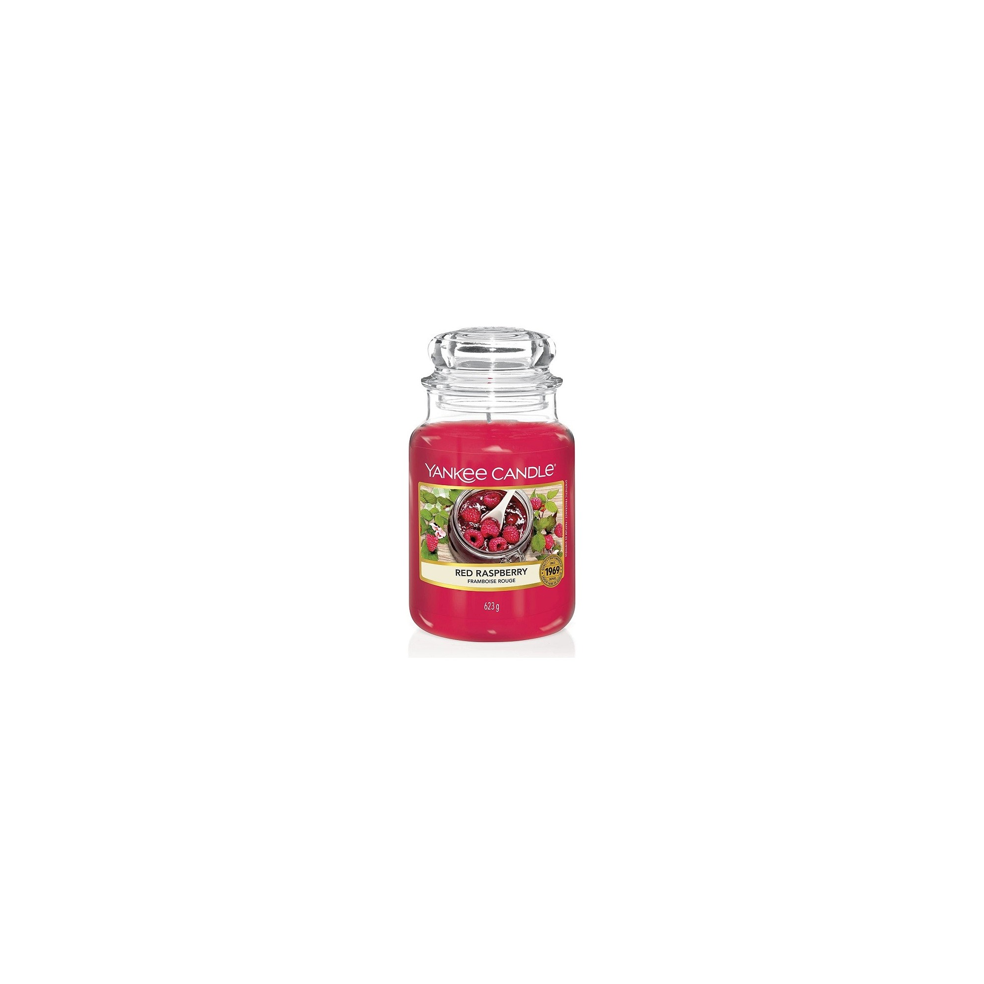 Yankee Candle Candela profumata in giara media, Lampone rosso