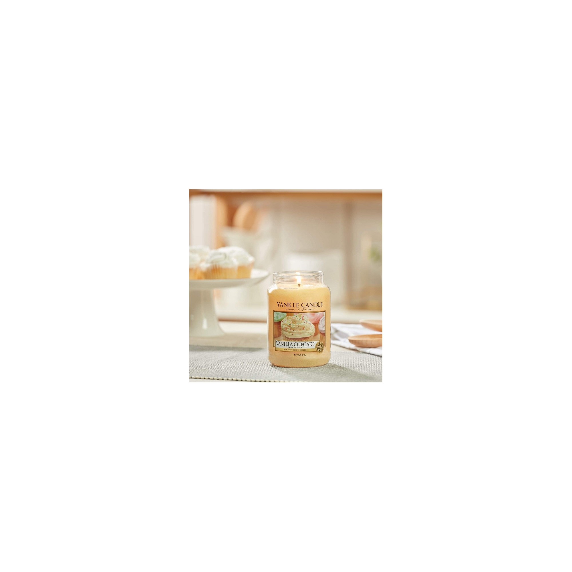 Candela profumata Yankee Candle in giara piccola, profumazione Vanilla  Almond Frosting